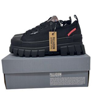 Palladium Women's Revolt Hi TX Boots Size 8.5 Medium 97243-010-M Black/Black Rug